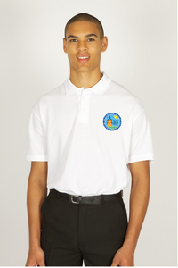 Roade White Polo Shirt with Logo