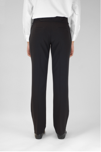 22" Senior Girls Twin Pocket Trouser (Black)