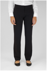 Senior Girls Black Twin Pocket Trouser (non adjustable waist)