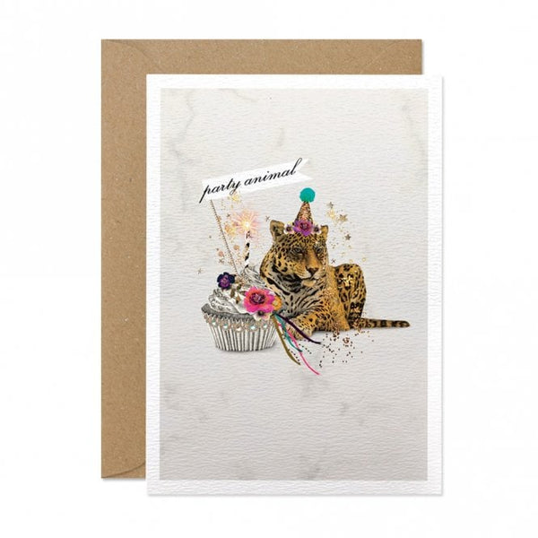 Leopard "Party Animal" Birthday Card