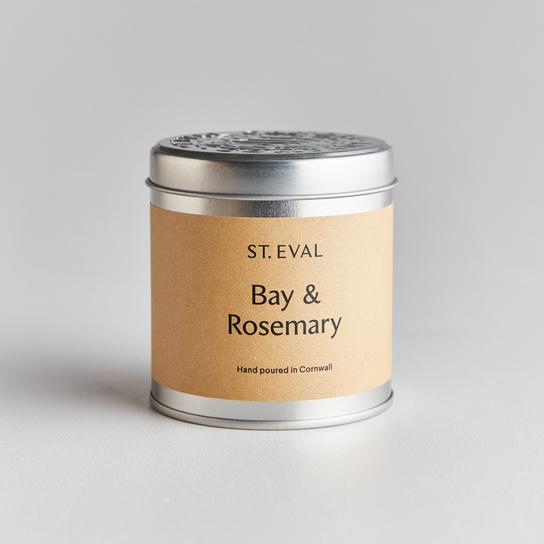 Bay and Rosemary Scented Tin Candle