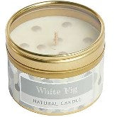 White Fig Small Dotty Candle Tin